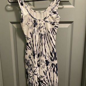 Blue and White Casual Jumper